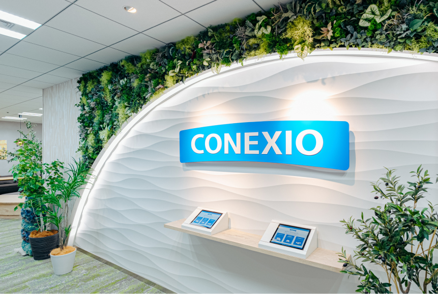 コネクシオ本社エントランスの様子