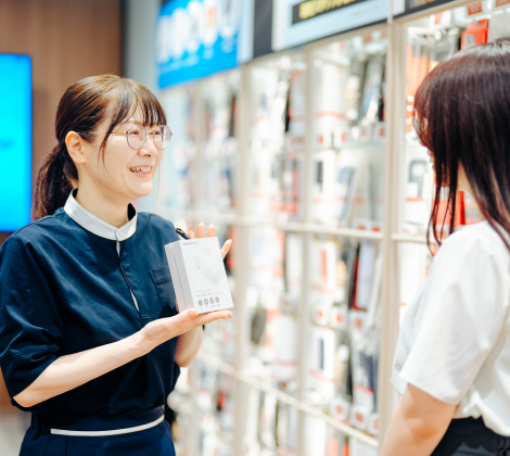 笑顔のスタッフ